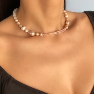 «AVA» Semi-Fine Pearl & Natural Stone Luxury Necklace ⠀ - Image 7