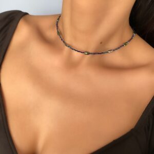 «GIADA» Semi-Fine Trendy Crystal Choker-Necklace - Image 3
