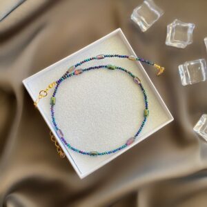 «GIADA» Semi-Fine Trendy Crystal Choker-Necklace - Image 4