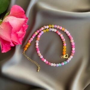 «ROSALIA» Semi-Fine Natural Agate Luxury Necklace ⠀ - Image 2