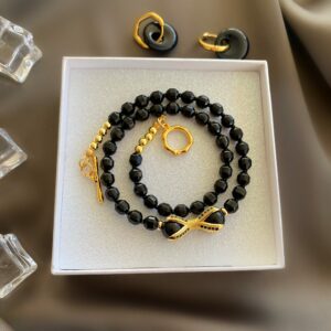 «GRACE O’MALLEY» Natural Stone Luxury Necklace & Earrings Jewellery Set.⠀ - Image 5