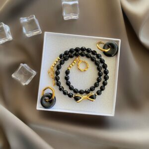 «GRACE O’MALLEY» Natural Stone Luxury Necklace & Earrings Jewellery Set.⠀ - Image 6