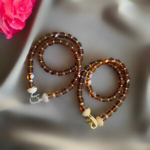 «SAMANTA» Semi-Fine Luxury Crystal Necklace - Gold Color - Image 8