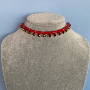 «SANGRIA» Fancy Jewellery Glass & Natural Stone Choker-Necklace⠀ - Image 10