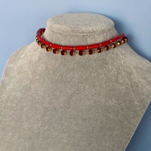 «SANGRIA» Fancy Jewellery Glass & Natural Stone Choker-Necklace⠀ - Image 9