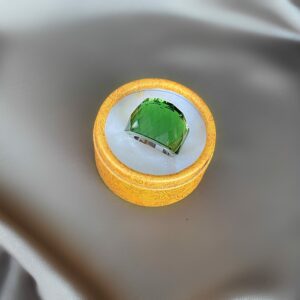 «TEMPTATION» - Luxury Stainless Steel Rings With Green Crystal Glass - Image 4