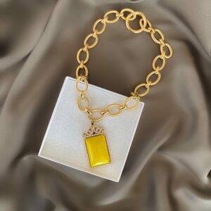 «SUNIKA» Big Chain Luxury Necklace With Swarovski Crystals - Image 4