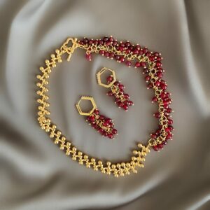 «ROYAL BEAUTY» Luxury Chain And Natural Stone Necklace And Earrings Jewellery Set⠀ - Image 7