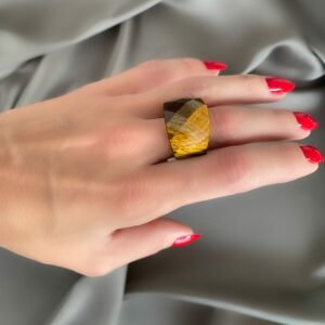 «TEMPTATION» - Luxury Stainless Steel Rings With Natural Stone - Image 4