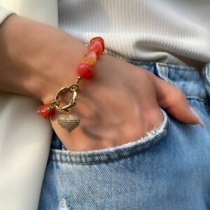«MARMALADE» Semi-Fine Natural Stone Necklace And Bracelet - Image 4