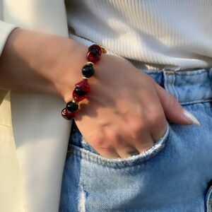 «AKASHA» Trendy Semi-Fine Bracelet, Necklace & Earrings Jewellery Set⠀ - Image 11