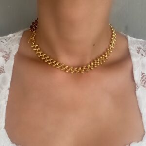 «ROYAL BEAUTY» Luxury Chain And Natural Stone Necklace And Earrings Jewellery Set⠀ - Image 3