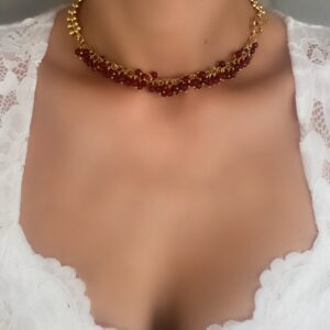 «ROYAL BEAUTY» Luxury Chain And Natural Stone Necklace And Earrings Jewellery Set⠀ - Image 4
