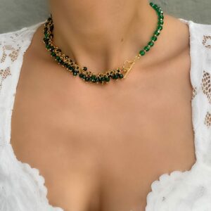 «HELENA» Luxury Natural Stone Necklace And Earrings Jewellery Set⠀ - Image 2