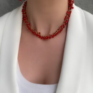 «SMORODINA» Luxury Natural Stone Necklace, Bracelet, Earrings Jewellery Set ⠀ - Image 8