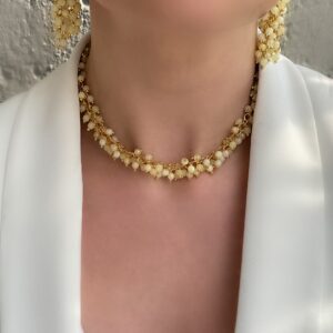 «ROWAN BERRY» Luxury Natural Stone Necklace And Earrings Jewellery Set ⠀ - Image 3
