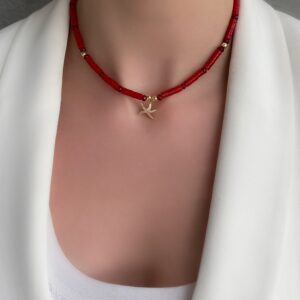 «ÉTOILE DE MER » Semi-Fine Natural Stone Choker Necklace⠀ - Image 5