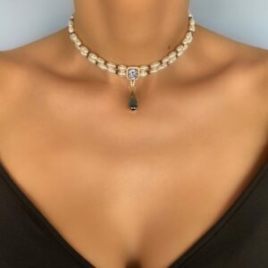 «ALEXANDRA» Semi-Fine Luxury Pearl Necklace With Beautiful Pendant & Earrings Jewellery Set - Image 5
