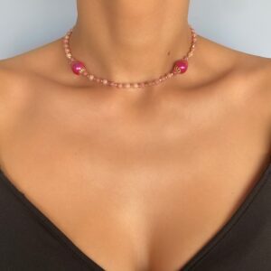 «CAMILA» Semi-Fine Natural Stone Necklace & Earrings Jewellery Set⠀ - Image 6