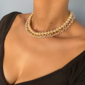 «COCO» Semi-Fine Beautiful Beaded Necklace & Earrings Jewellery Set - Image 7