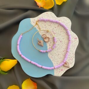«RESO» Trendy Resin Necklace, Bracelet & Earrings Jewellery Set - Image 8