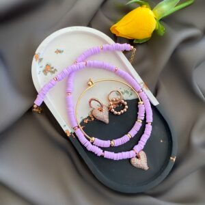 «RESO» Trendy Resin Necklace, Bracelet & Earrings Jewellery Set - Image 11