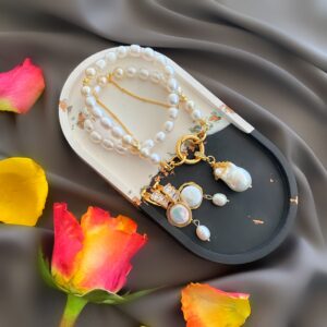 «BALLERINE» Luxury Necklace With Baroque Pearls & Earrings Jewellery Set⠀ - Image 5