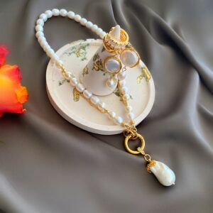 «BALLERINE» Luxury Necklace With Baroque Pearls & Earrings Jewellery Set⠀ - Image 7
