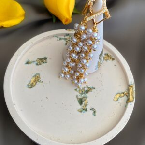 «MERCEDES» Luxury & Beautiful Drop Earrings - English Lock - Image 2