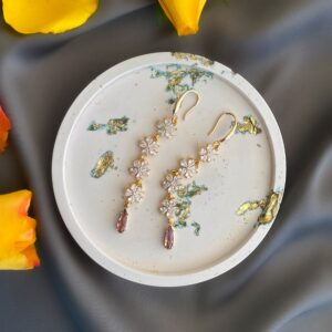 «SOFIYA» Beautiful Cubic Zirconia Drop Earrings - Image 3