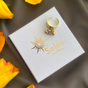 «JADI» Trendy Sizeless Ring With Beautiful Charms - Image 5
