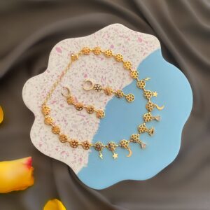 «LA MAGIE» Trendy Chain Choker-Necklace & Earrings Jewellery Set⠀ - Image 2