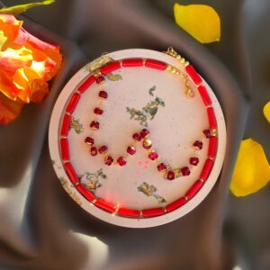 «SANGRIA» Fancy Jewellery Glass & Natural Stone Choker-Necklace⠀ - Image 5