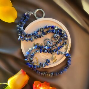 «LAZULI» Semi-Fine Natural Stone Luxury Necklace & Earrings Jewellery Set⠀ - Image 7