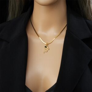 «SNAKE» New Fashion Waterproof Necklace For Women / Gold Color⠀ - Image 6