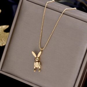 «BUNNY» New Fashion Waterproof Necklace For Women / Gold Color⠀ - Image 2