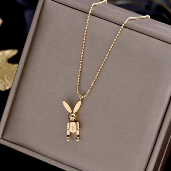 «BUNNY» New Fashion Waterproof Necklace For Women / Gold Color⠀