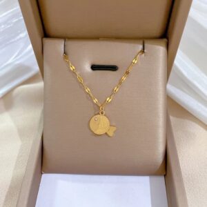 «FISH» New Fashion Waterproof Necklace For Women / Gold Color⠀ - Image 2