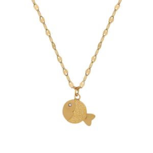 «FISH» New Fashion Waterproof Necklace For Women / Gold Color⠀ - Image 3