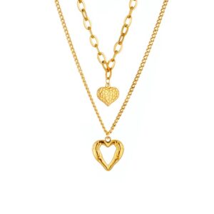 «HEARTS» New Fashion Waterproof Necklace For Women / Gold Color⠀ - Image 5