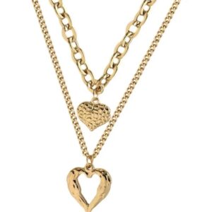 «HEARTS» New Fashion Waterproof Necklace For Women / Gold Color⠀ - Image 6