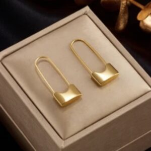 «LOCKS» New Fashion Waterproof Earrings For Women / Gold Color⠀ - Image 2