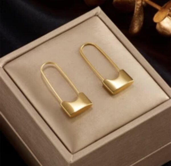 «LOCKS» New Fashion Waterproof Earrings For Women / Gold Color⠀