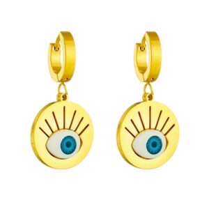 «EYELASH EYES» New Fashion Waterproof Earrings For Women / Gold Color⠀ - Image 5