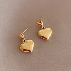 «HEARTS» New Fashion Waterproof Earrings For Women / Gold Color⠀ - Image 4