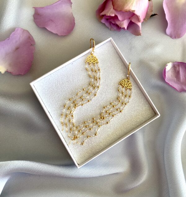«FELONIA» Beautiful Crystal Drop Earrings