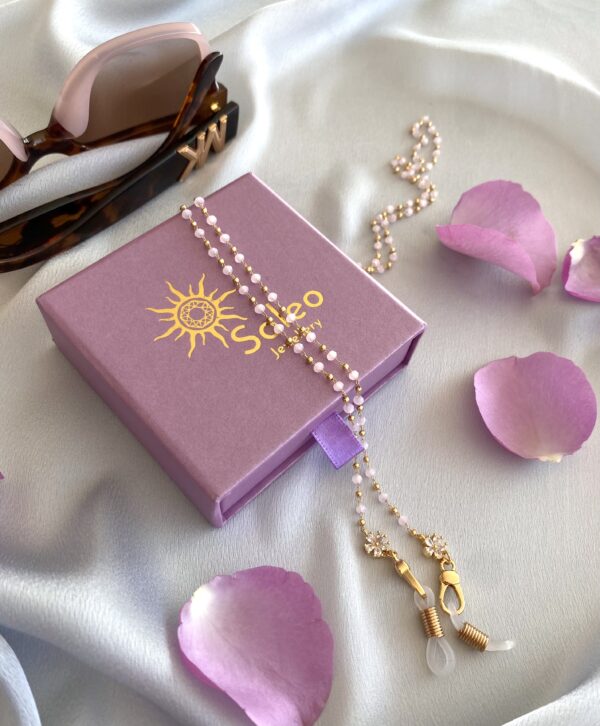 «PINK CRYSTAL» Fancy Jewellery Glass Sunglasses/Glasses Holder⠀