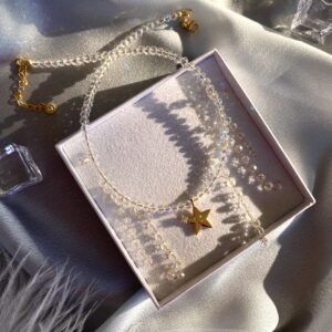 «STARLETTA» Trendy Jewellery Glass Necklace With Cute Charm⠀ - Image 6