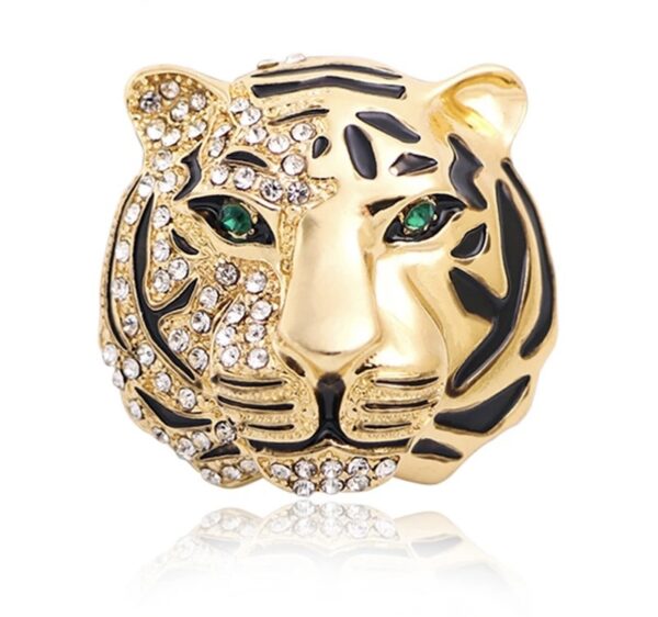 «BIG TIGER» New Fashion Brooch For Women / Gold Color