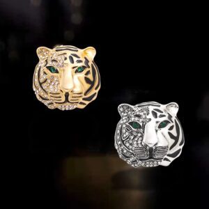 «BIG TIGER» New Fashion Brooch For Women / Gold Color - Image 4